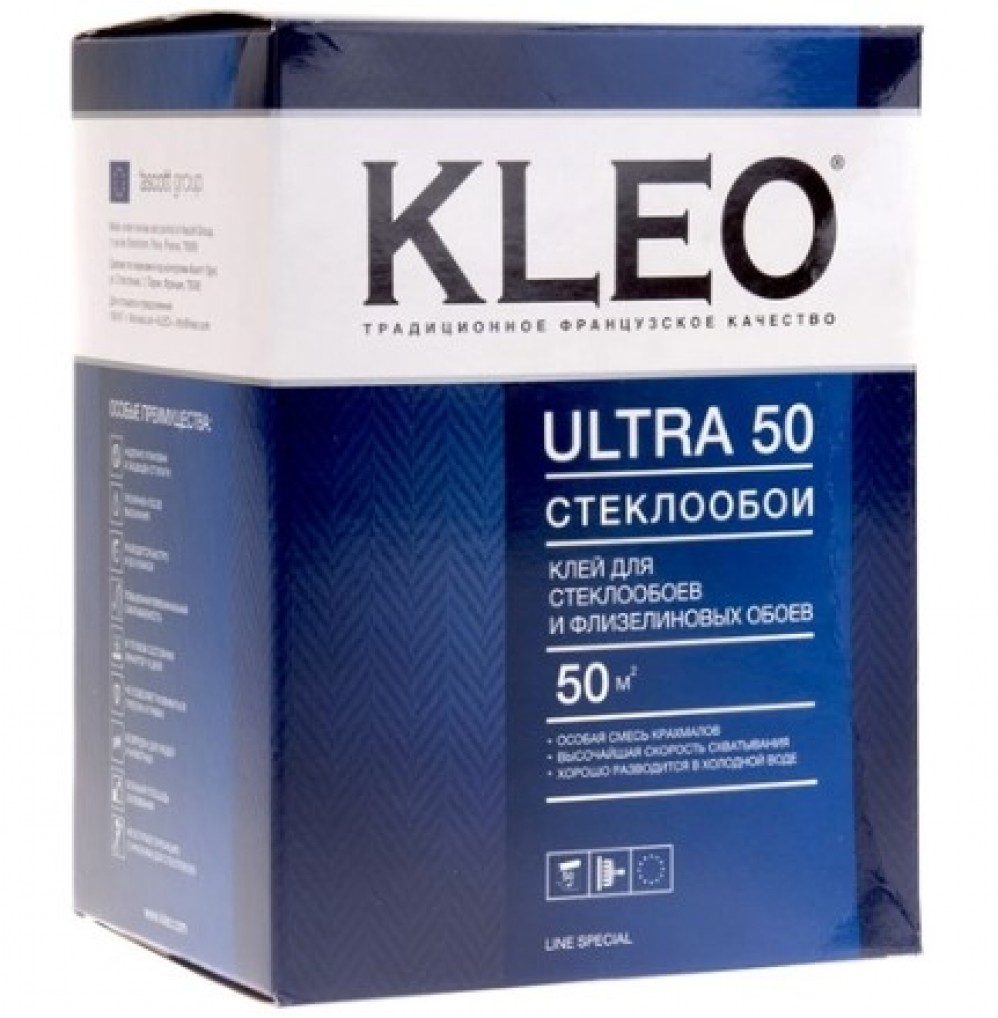 Клей для флизелиновых и стеклообоев KLEO ULTRA 50/12