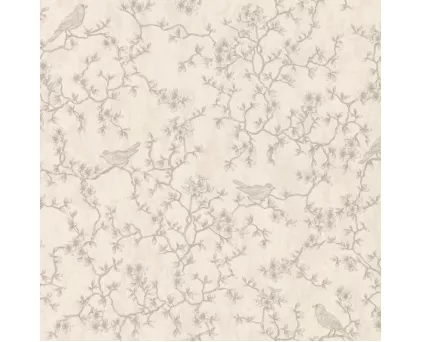 Обои изящные веточки на бежевом фоне Euro Decor виниловые Edem  арт.7165-01