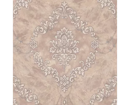 Обои коричневые Дамаск Euro Decor виниловые Molinard арт. 9095-12