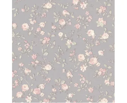 Обои цветы на сером фоне Floral арт. 9132-23